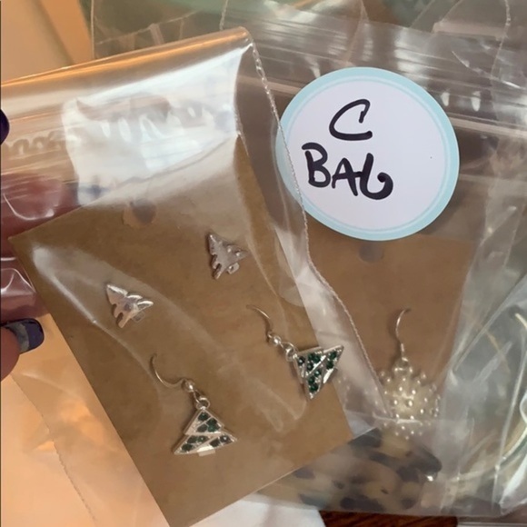 💐5./5 2 Christmas tree earring stud dangle - Picture 8 of 8